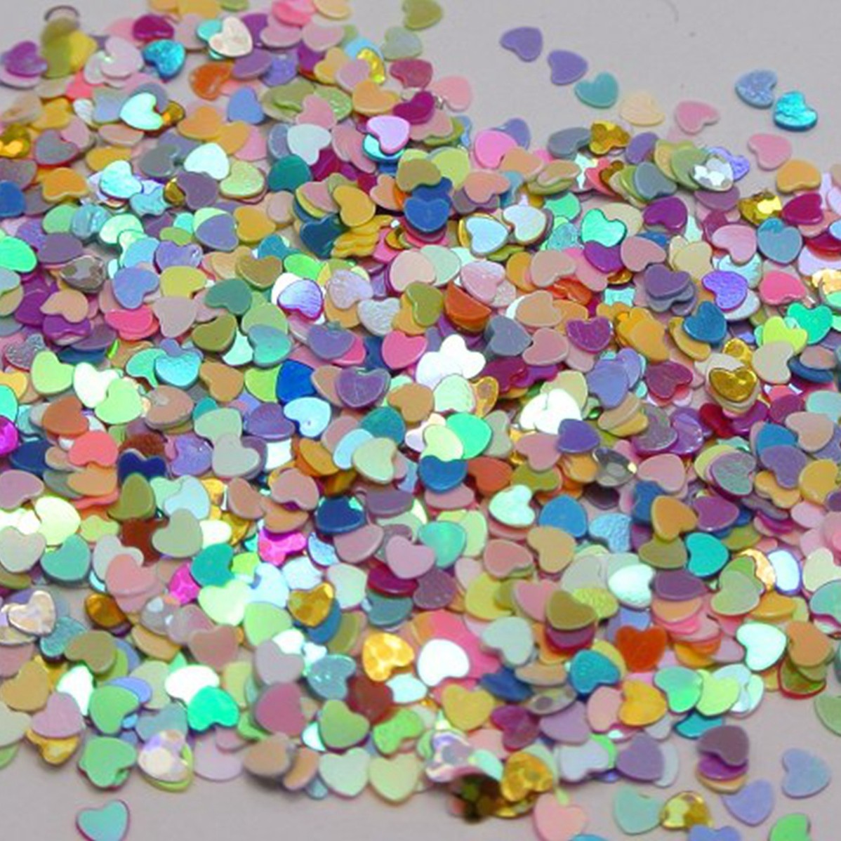 50 Gram Mixed Color Heart Sequins Sequins Loose Tiny 3mm Nail Art Tips Crafts