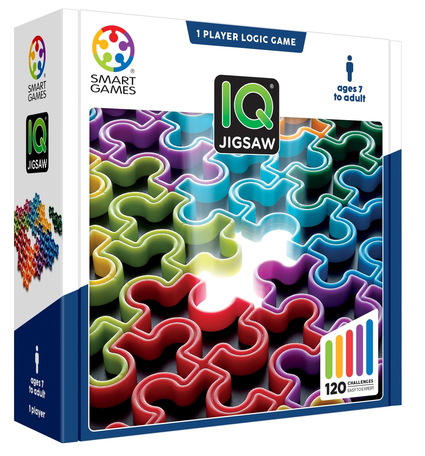 SmartGames IQ Jigsaw 120 Challenges for Ages 7 – Adult compact