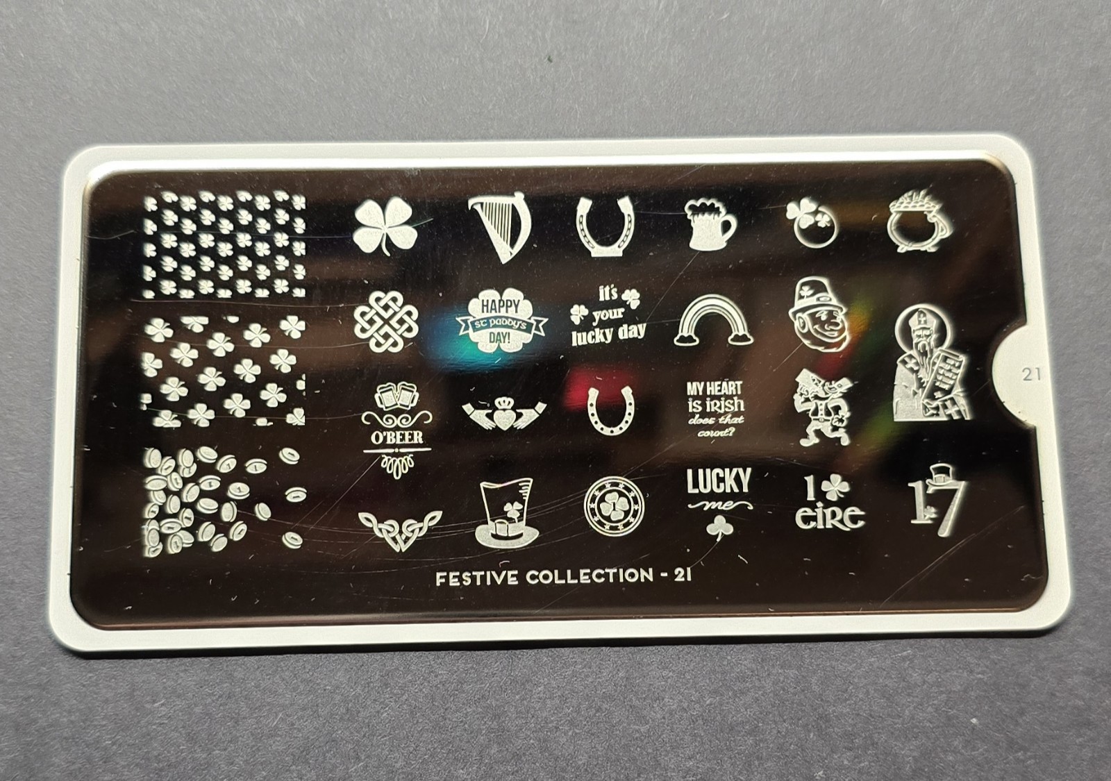 HTF MoYou London Festive Collection 21 Nail Stamp Plate Lucky Irish St Patrick’s