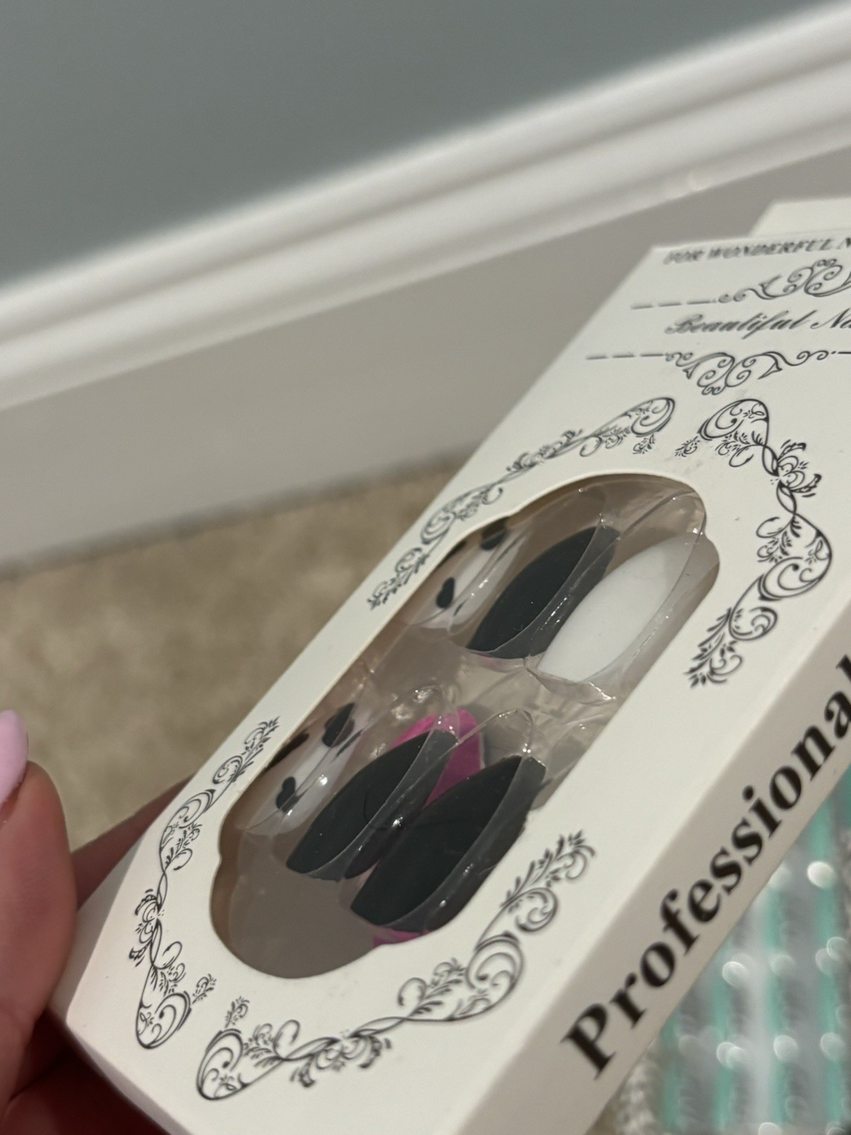 5 Packs of Press on Nails from SHEIN & 5 Below, Cheetah, Cow Print, Mint, Almond