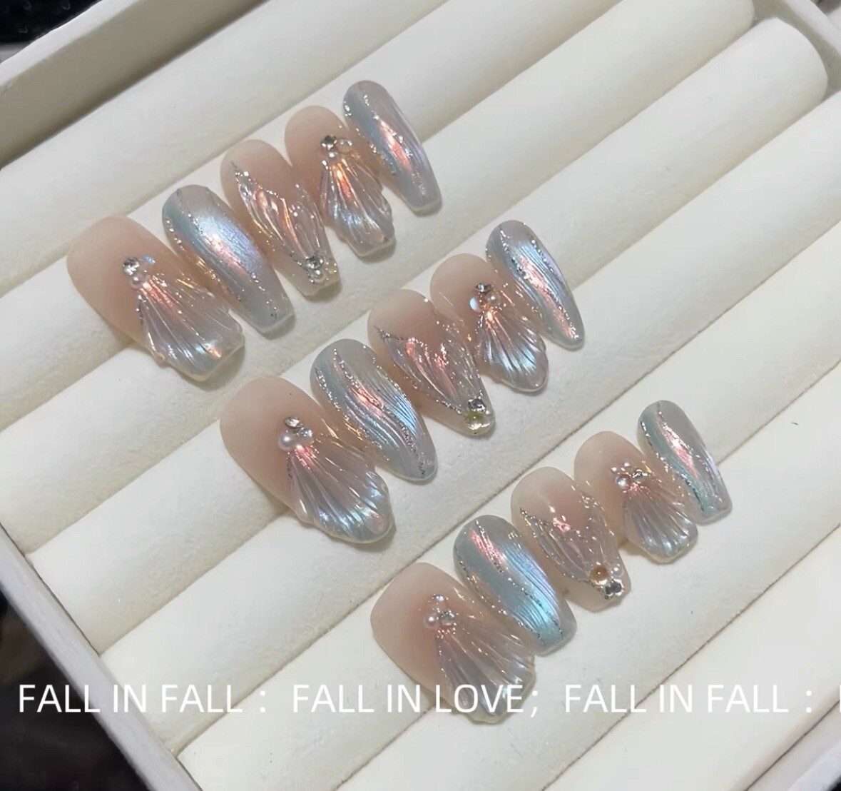 Brand New in Box Press On Nails – 25mm Long – Size S