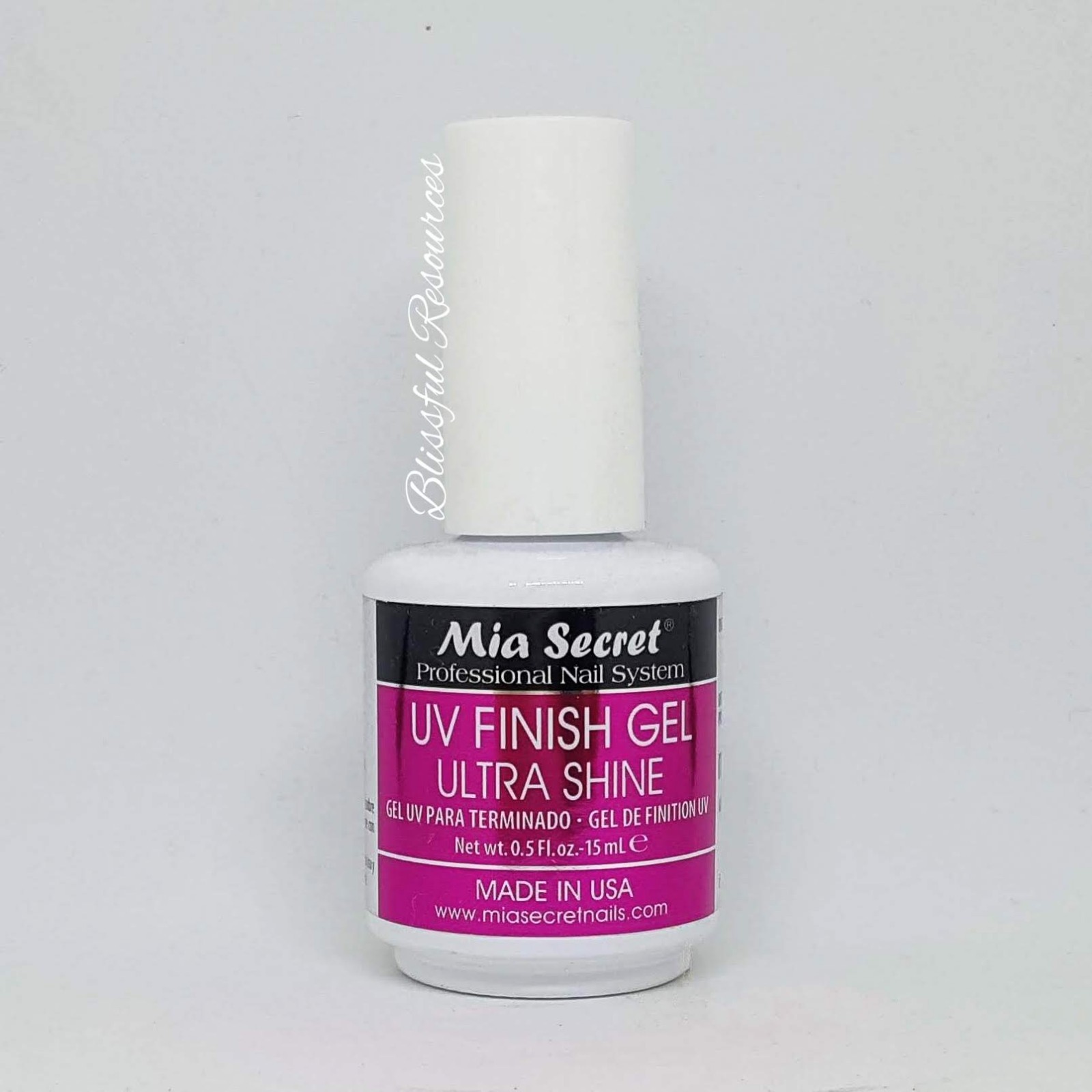 Mia Secret UV Finish Gel Ultra Shine 0.5 fl oz/ 15mL Made in US