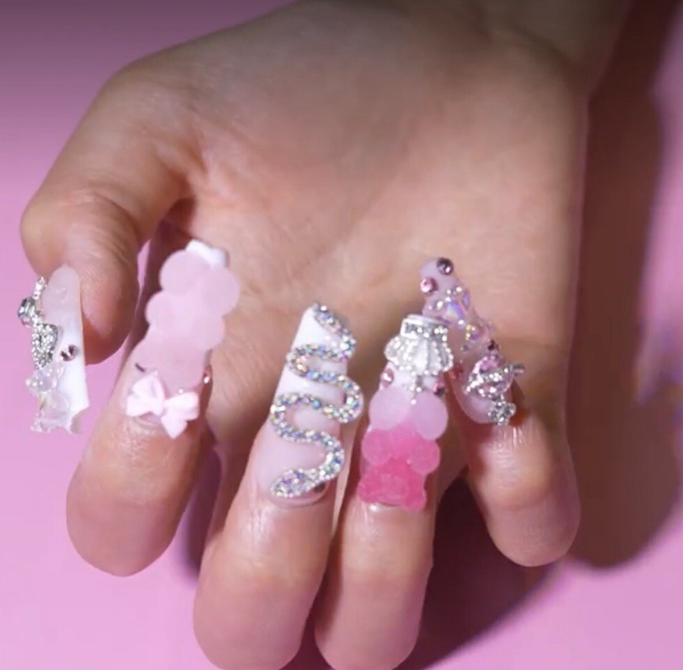 Long Press On Nails Square Fake Nails Full Cover Reusable . Made To Order S,m, L