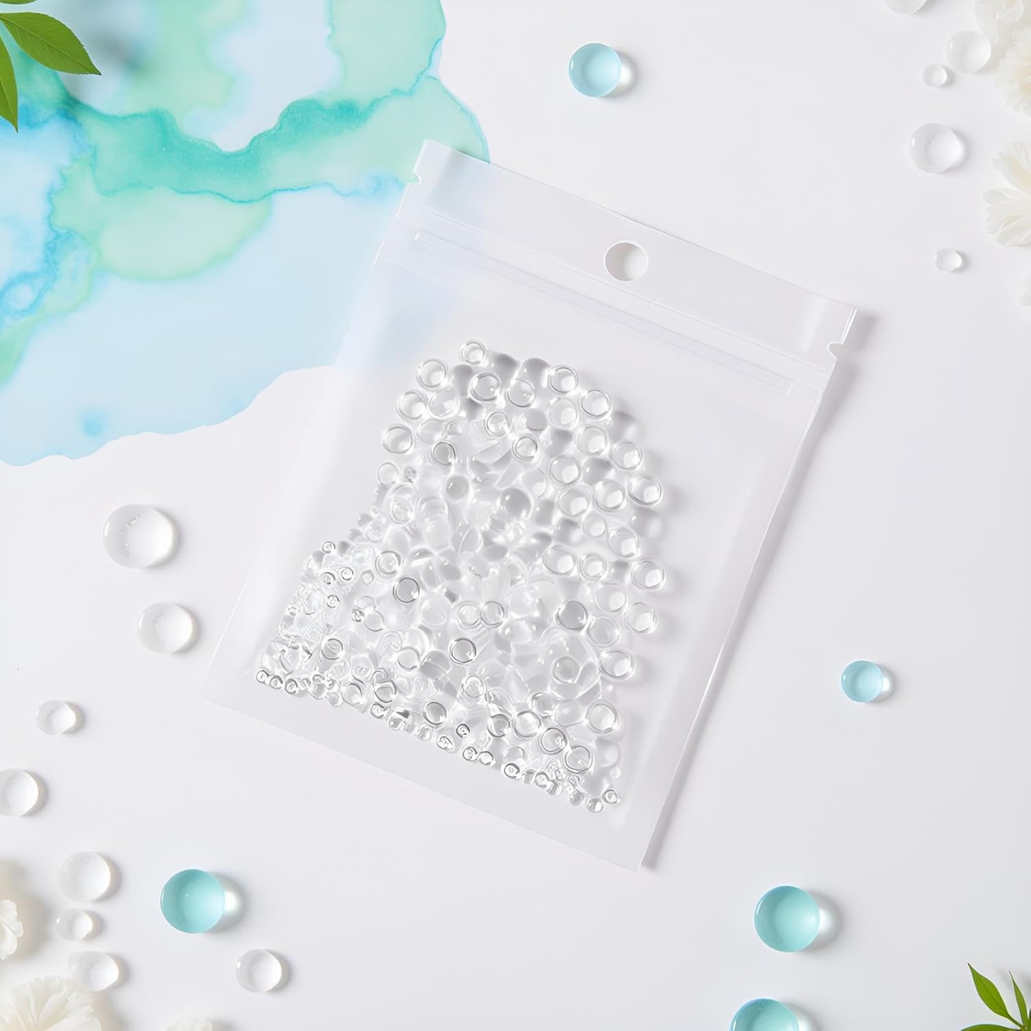 350 Pcs Clear Dewdrop Water Droplets Embellishments Nail Enhancement Handicraft