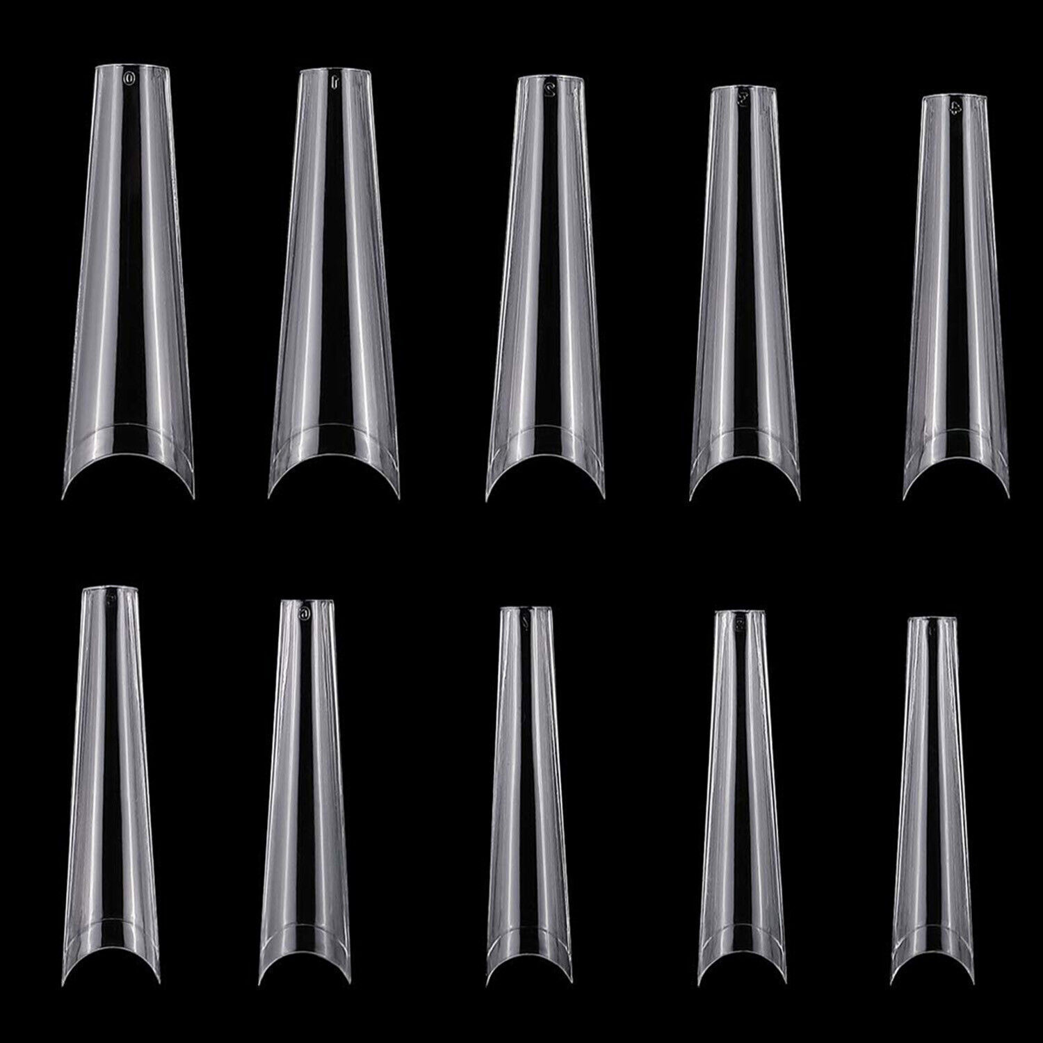 500Pcs Nail Tips C Curve Half Cover French Nails Fake Finger Nails for Nail Art
