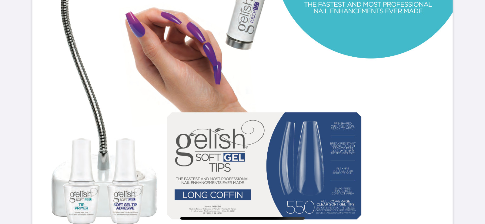Gelish Soft Gel Touch, Portable Focused Beam LED Light – Gooseneck Lamp