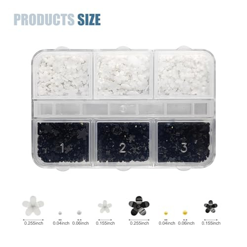 3D Flower Nail Charms,3D Flowers for Nails,More Then 600 Pcs of Mix Colors 3D