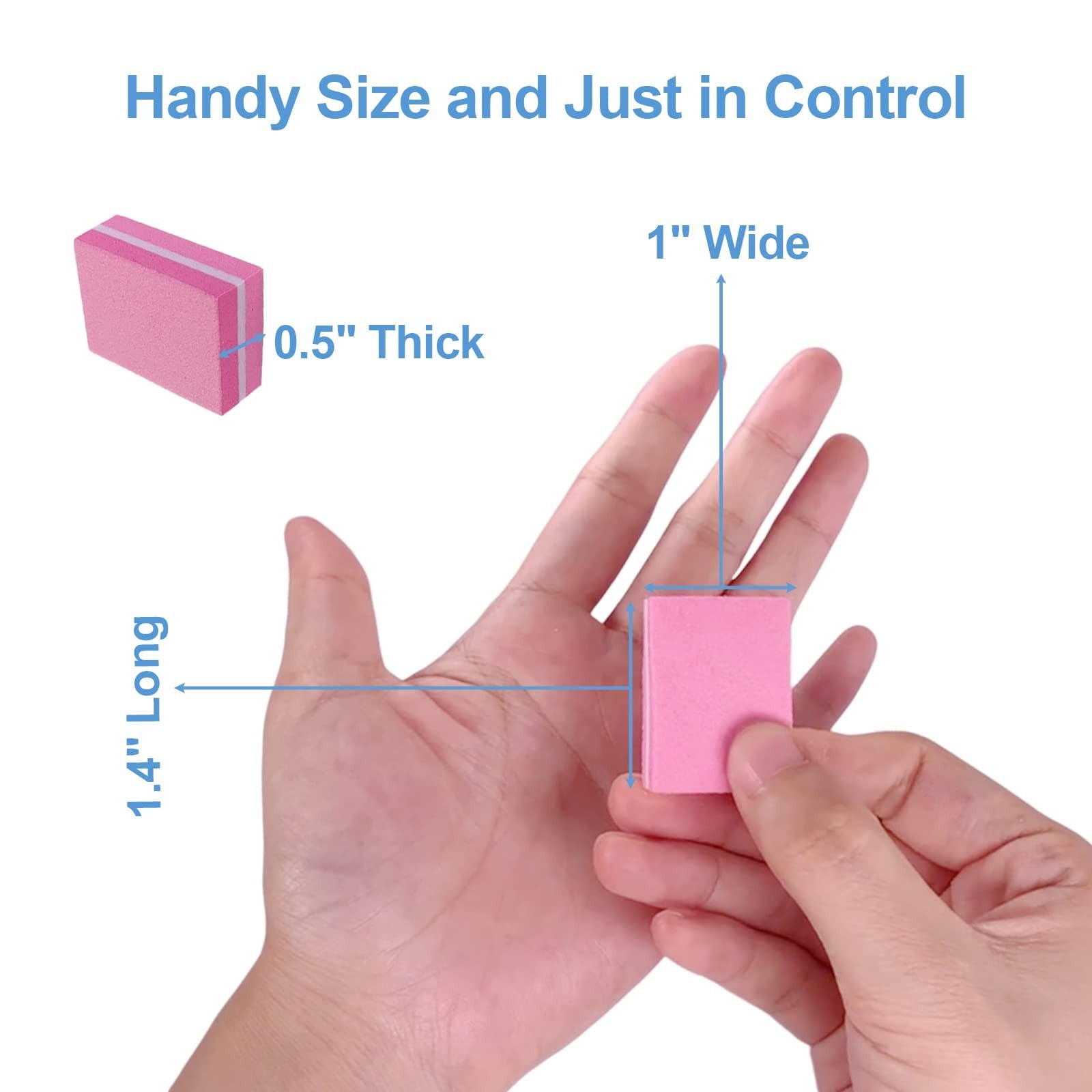 Nail Buffers (100 Pack), Mini Buffer Block Nail File for Acrylic and Natural …