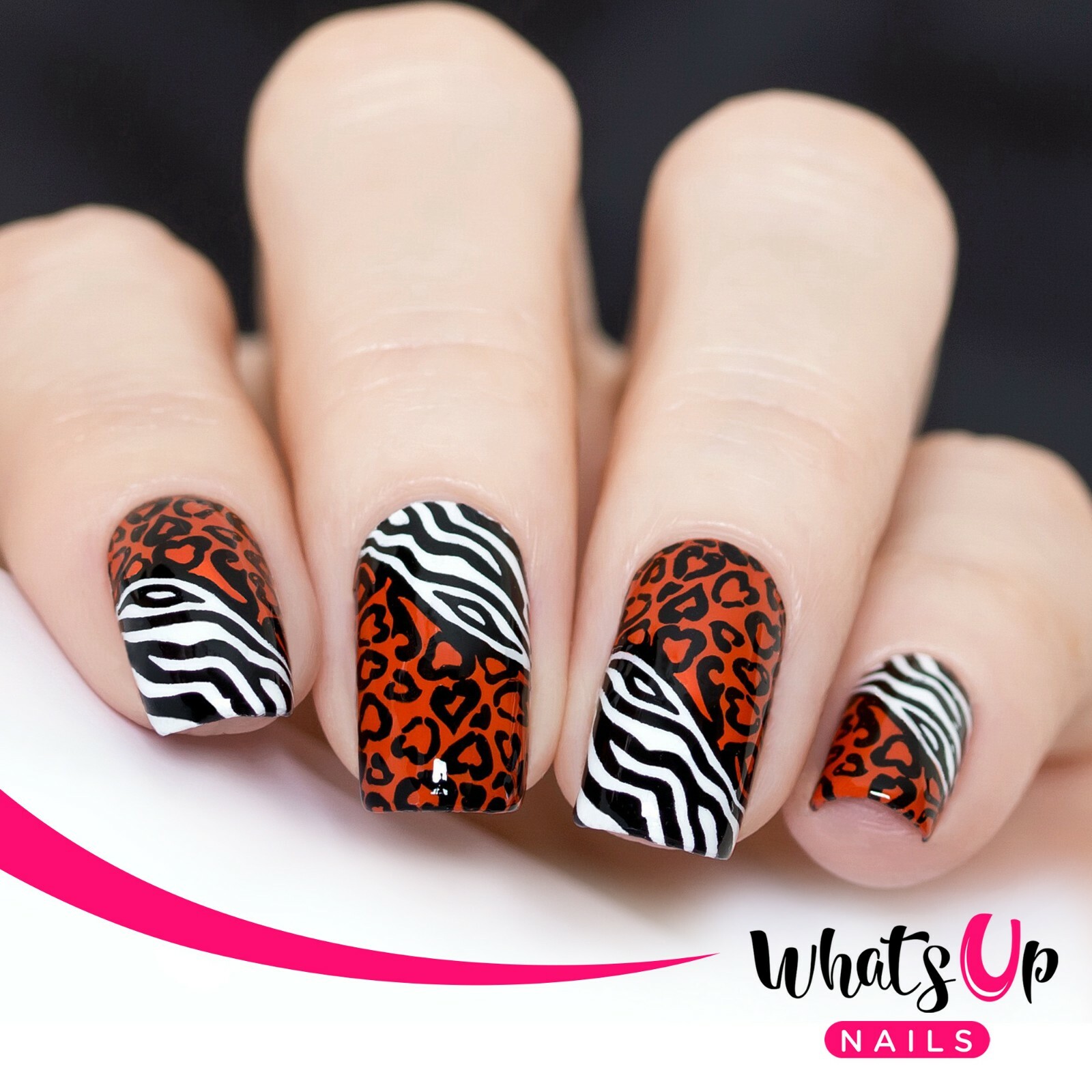 B040 Safari Ride Stamping Plate For Stamped Nail Art Design