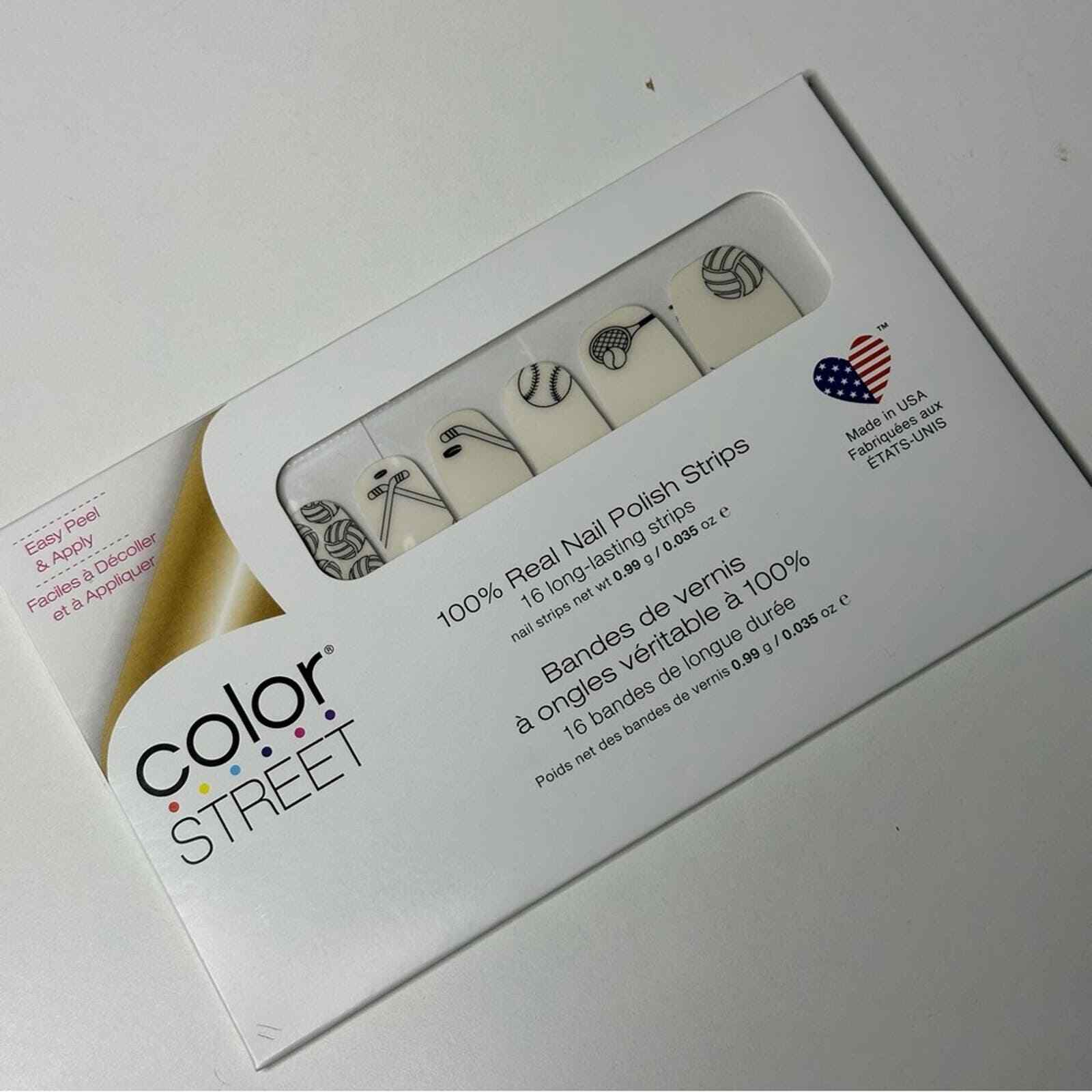 Color Street Overlay Game On Press On Nails Sports Hockey Tennis Baseball