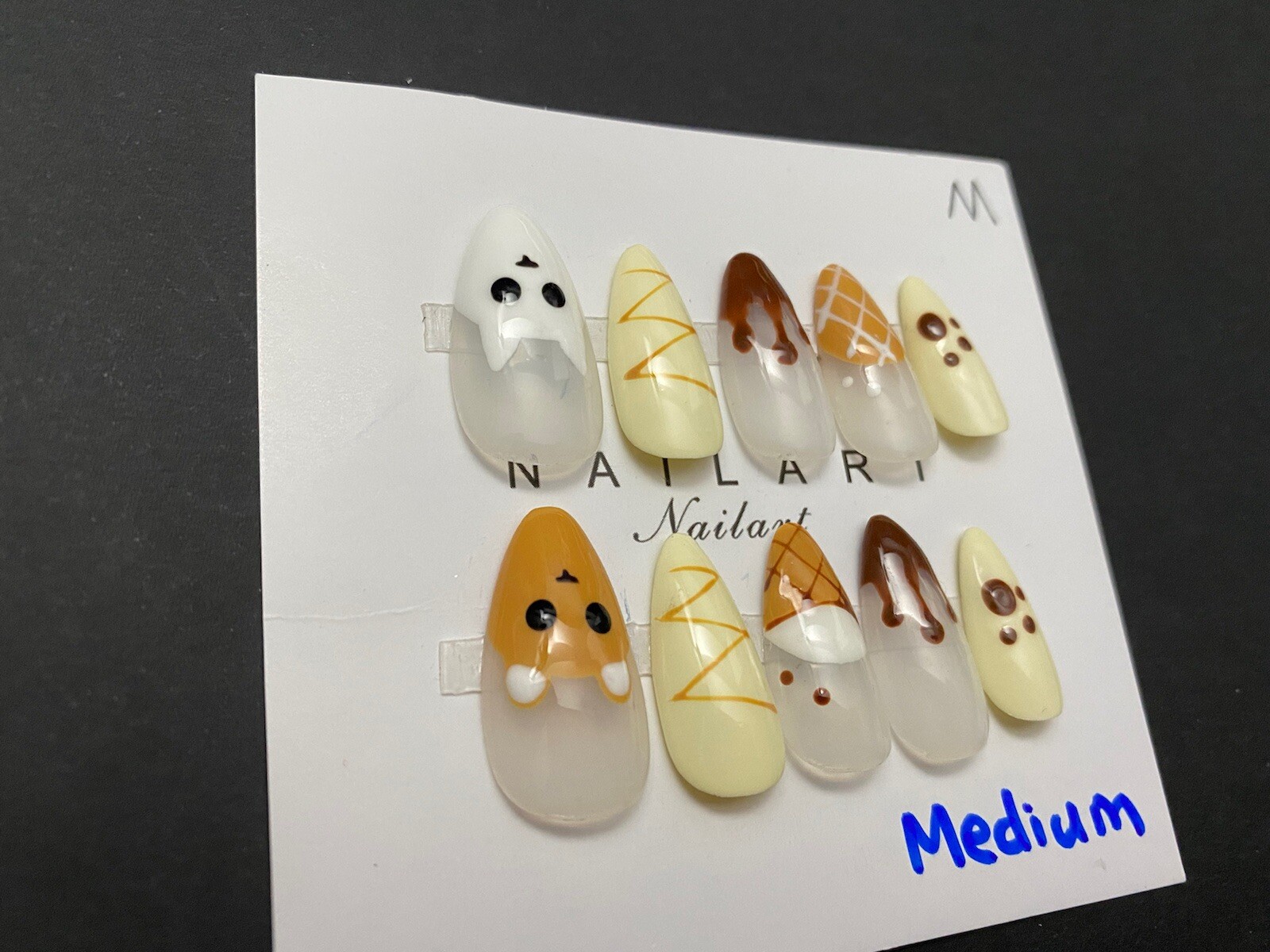 High End Pretty custom Nails Handmade press on nails-10 pcs-Medium