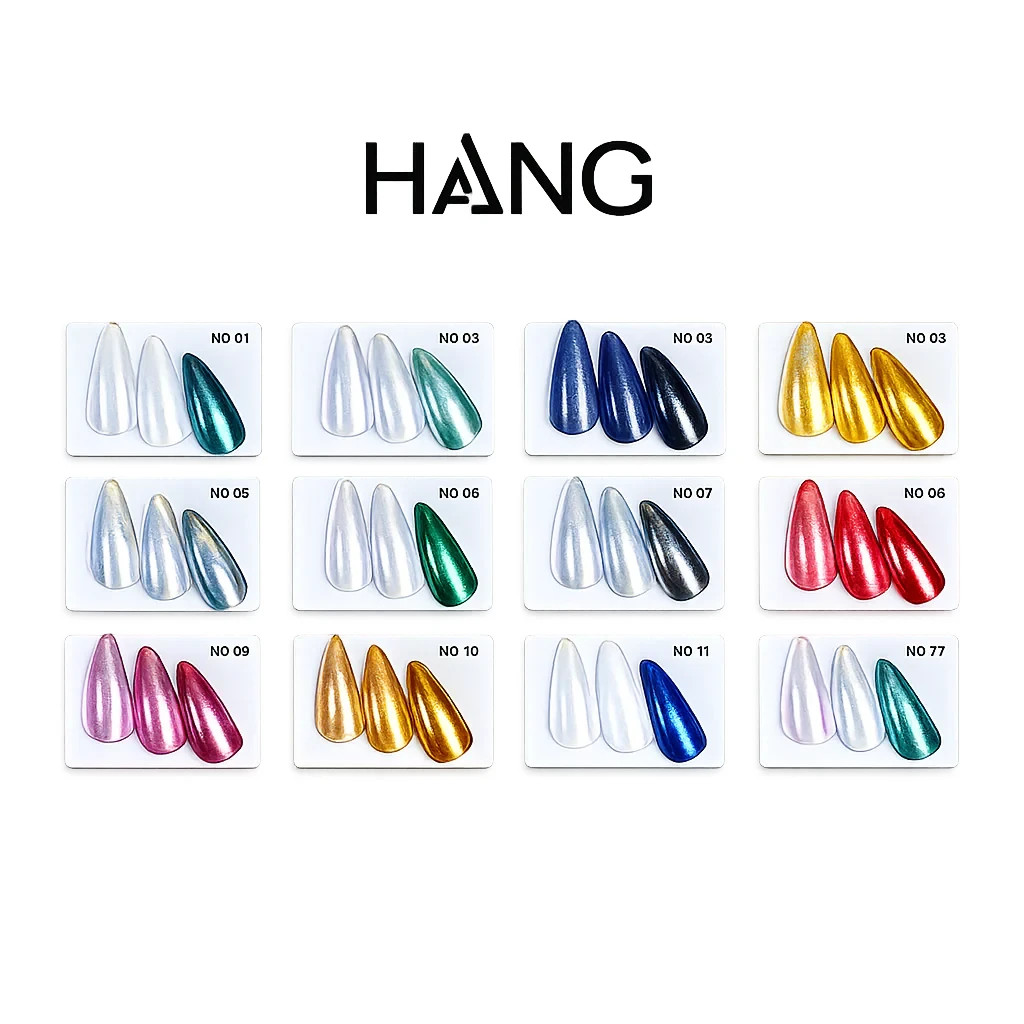 Hang Nail Product New Chrome Effects Powder Gold Jar #04