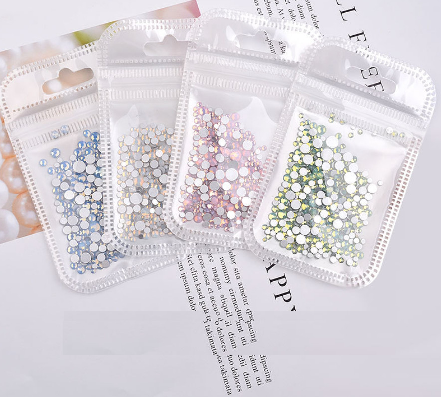 SS4-SS20 Nail Art Rhinestones Crystal Gems Flat Back 3D Tips DIY Decoration NH9