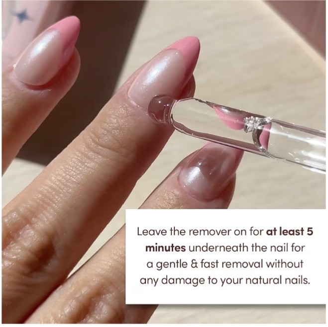 Press on Nail Remover | Odorless, No Acetone, Gentle Press-On Nail Remover Serum