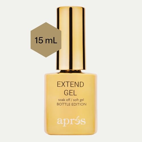 Apres Extend Gel Gold Bottle Edition 15ml – Gel-X Nail Tip Adhesive