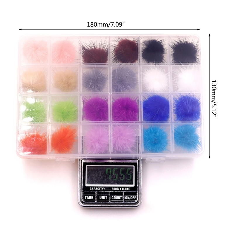 Nail Pom Fluffy Ball 3D Detachable Nail Pom Pom Faux Fur Pom Ball Nail Art Decor