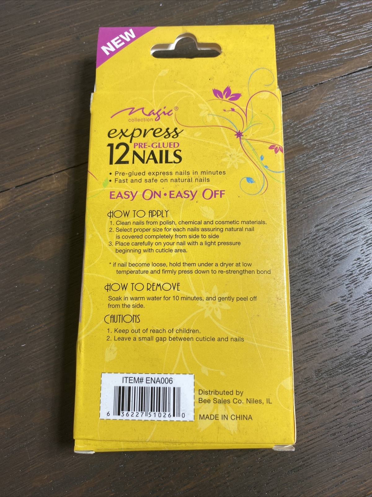 New Magic Collection Express Pre-glued 12 Nails