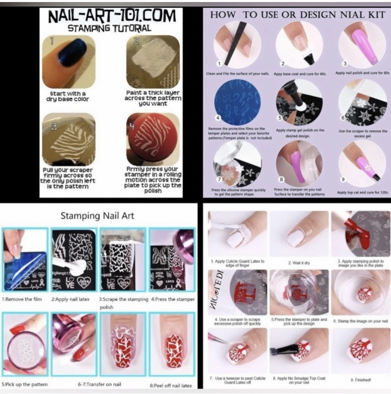 Cartoon Princess Nail Stamping Plate. Stainless Steel W/Plastic Base. $5 Each