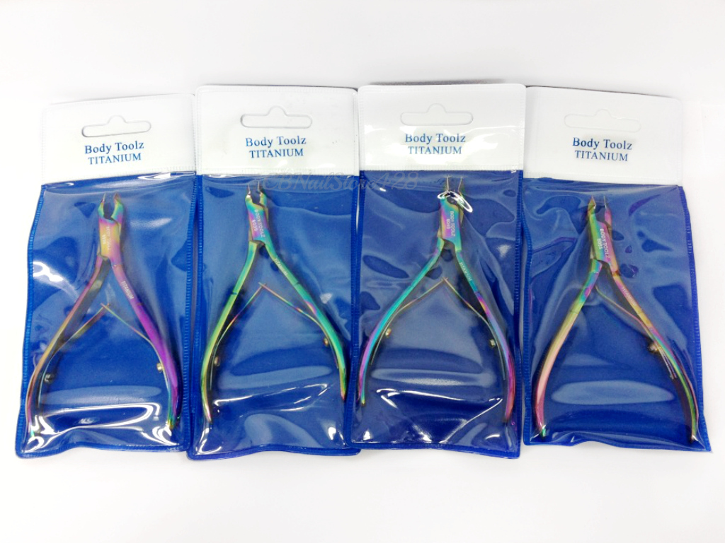 Body Toolz – Titanium Color Coated- Cuticle Nipper, Pusher, Tweezer – Series 2