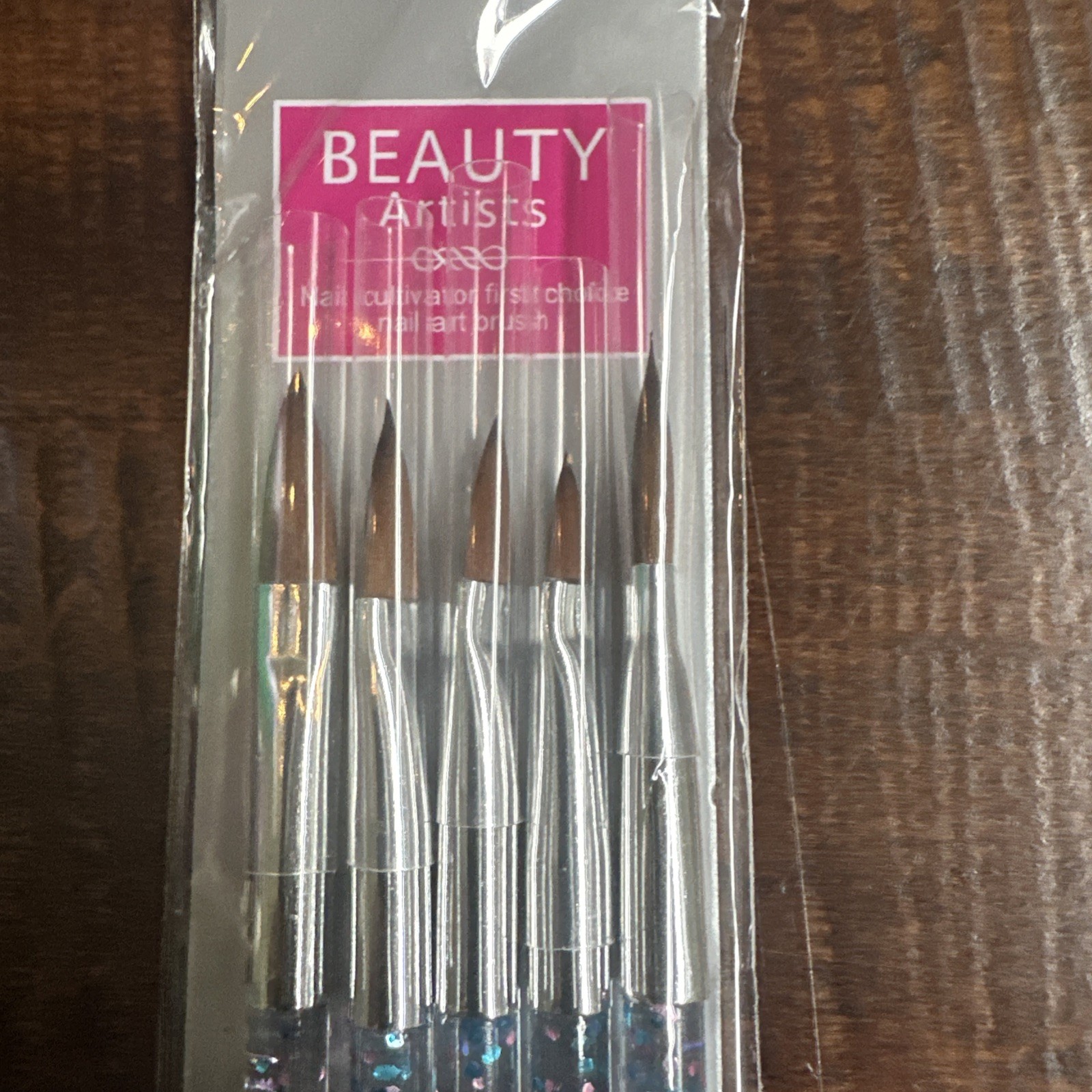 Nail Art Crystal or Acrylic Brush UV Gel Builder