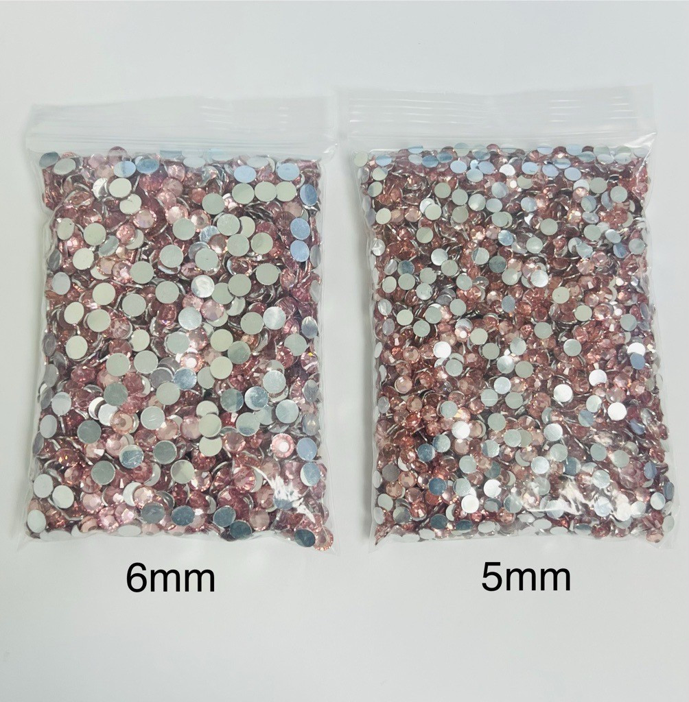 Pink Crystal Rhinestones Flat Back Round Jewelry Crafting Gem Multipack