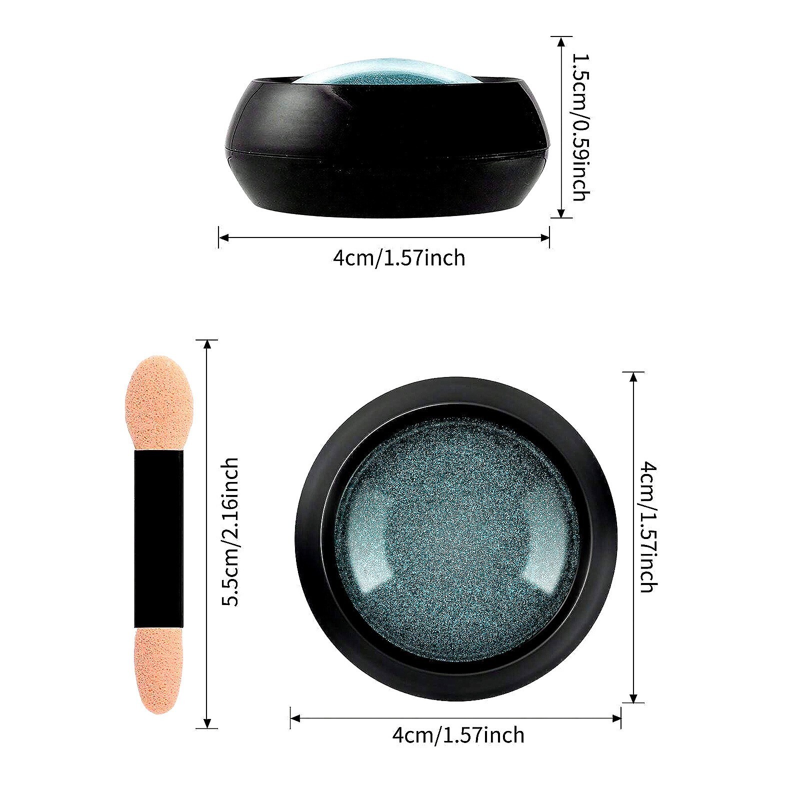20 Colors Chrome Nail Powder Nail Mirror Glitter Powder for Nails Decoration DIY