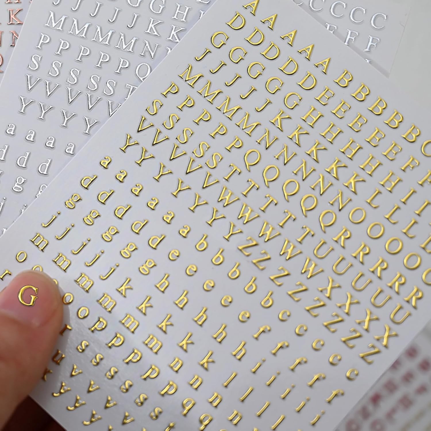Letter Nail Art Stickers – 3D English Alphabet Decals for DIY Mix
