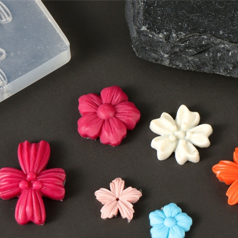 Flower Resin Nail Art Decorations Mold Silicone Nail Carving Mold Nail Art Tools