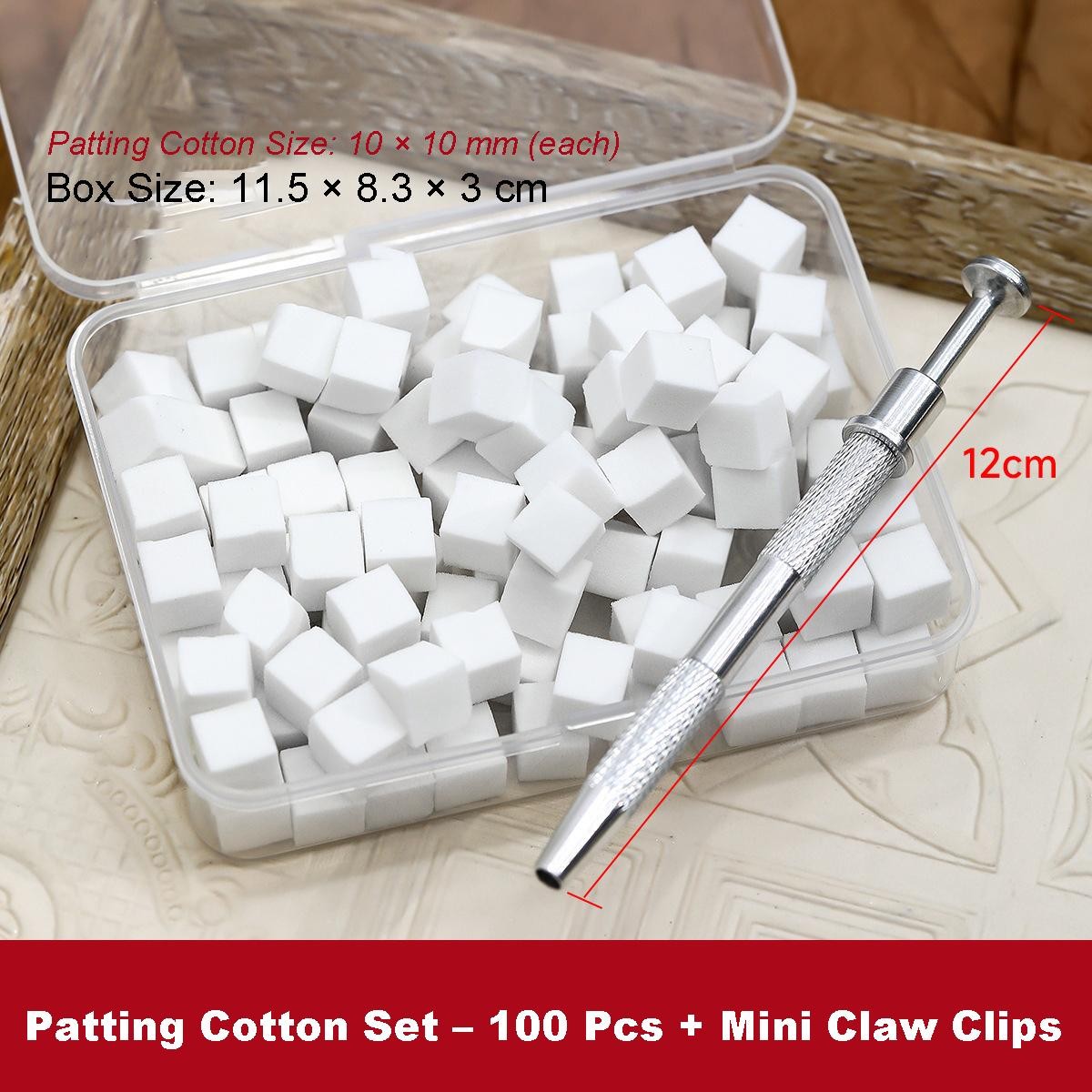 100pcs 1MM Square Patting Sponges for Gradient/Ombre Nail Art DIY Manicure Tools
