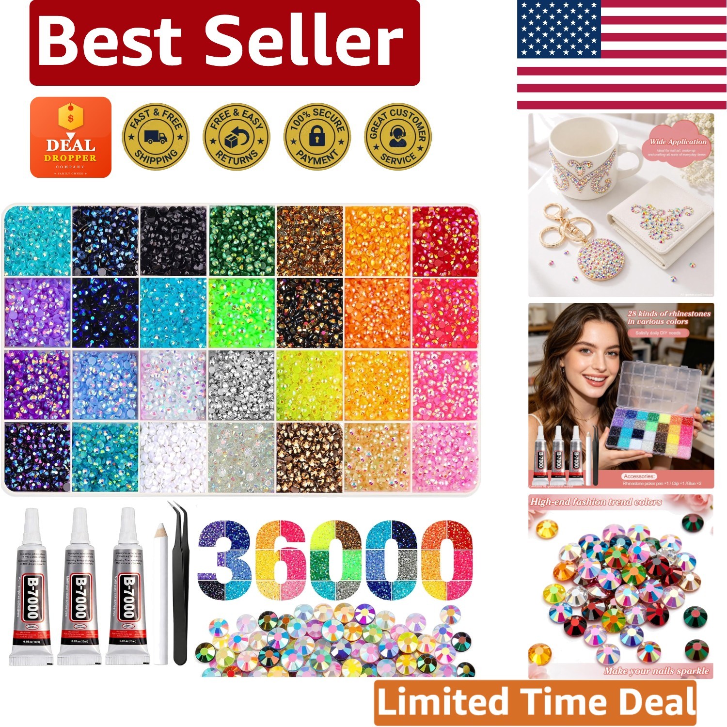 Multicolor Jelly AB Rhinestones 3mm – Perfect for Crafts & Nail Embellishment