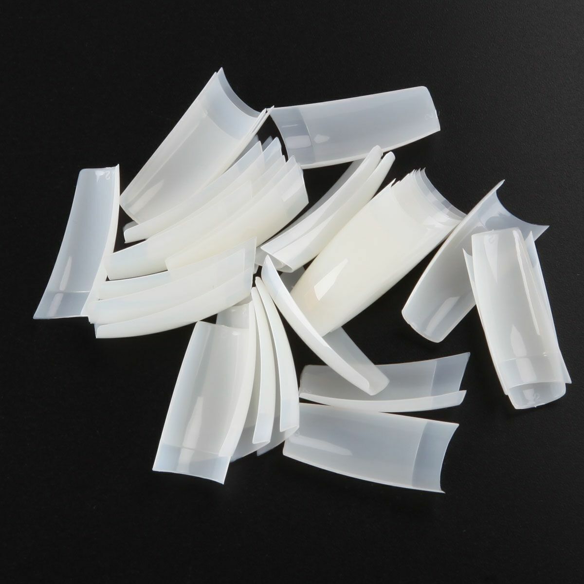 500PCS/ Box Clear Solid Natural French False Acrylic Nail Art Tips UV Gel DIY