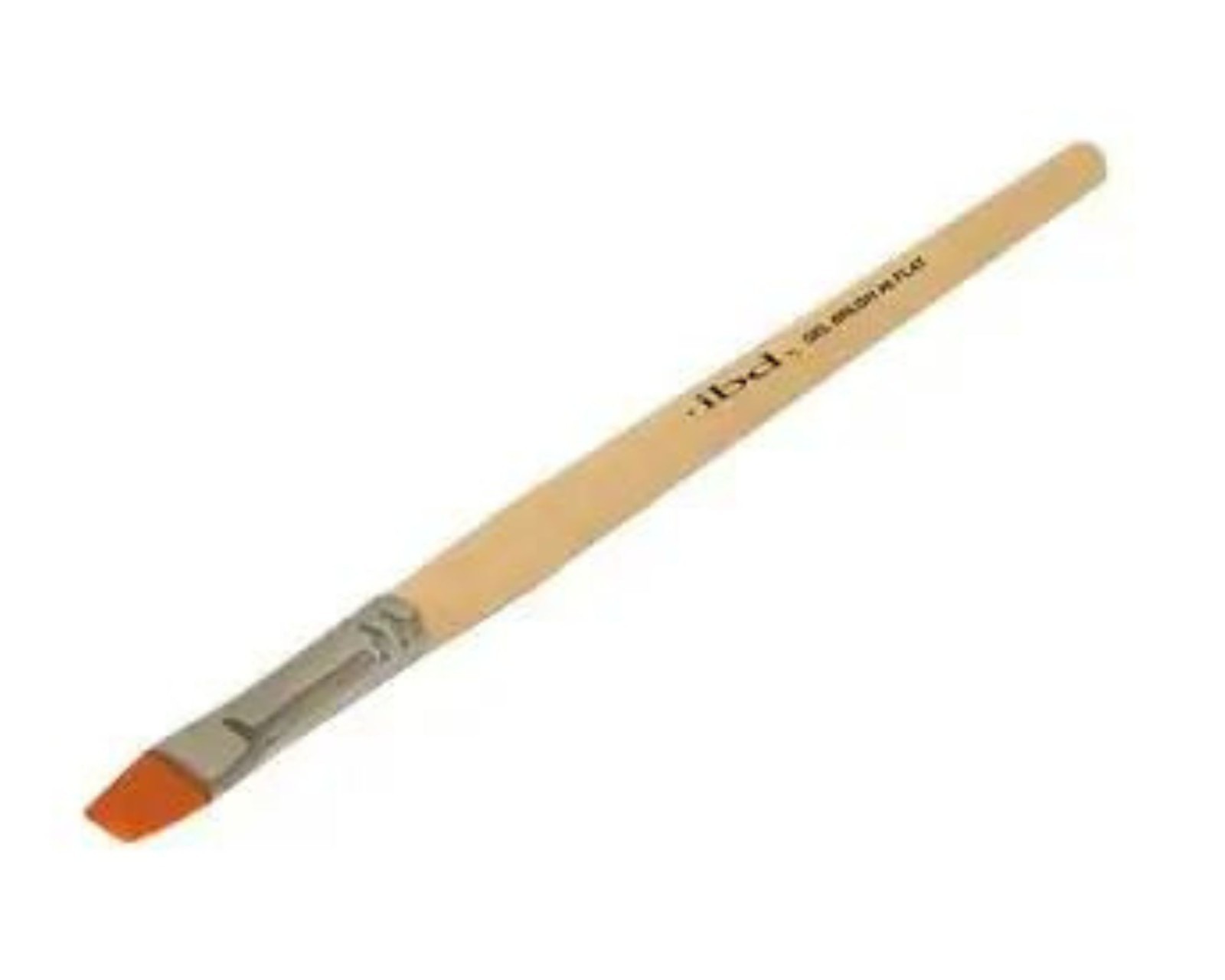 IBD Flat Gel Brush #6 Synthetic bristles for Sculpting and Tip Gel Application