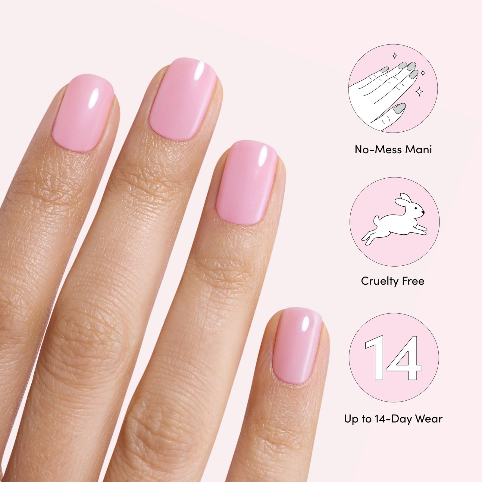 Gloss Nail Strips Bundle – The Soft Pink Collection – Lovely Pink & Attitude …