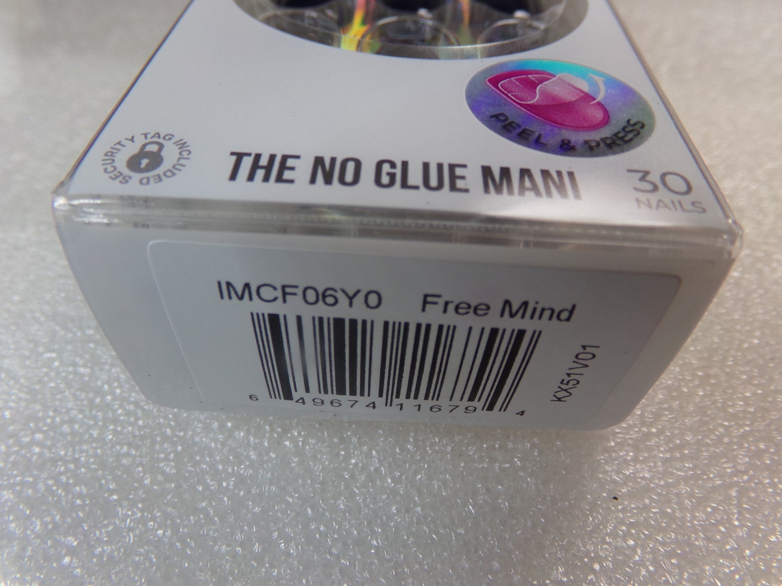 Impress Color FX NAILS Shiny Green Cats Eye Glue on Medium Magnetic Effect
