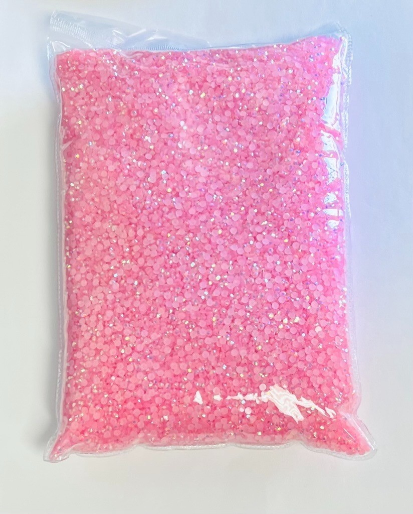Light Pink Round Flat Back Resin 3mm Jewelry Crafting Nail Gems DIY Projects