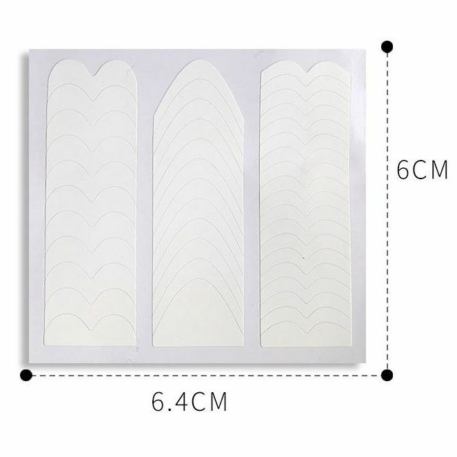 New 5 sheets French Manicure Nail Art Tips Form Guide Sticker DIY Stencil
