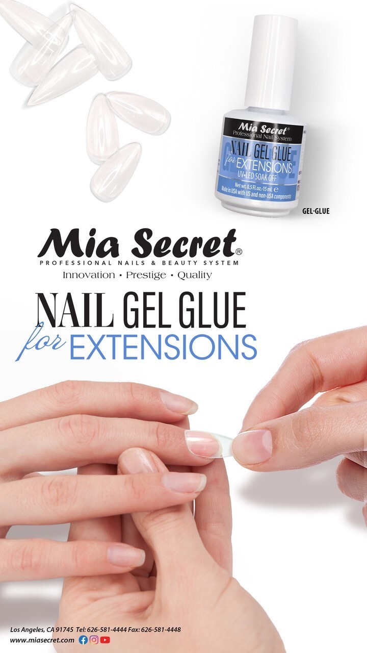 MIA SECRET NAIL GEL GLUE For Nail Extension Tips Soak Off UV & LED 0.50 OZ | JBS