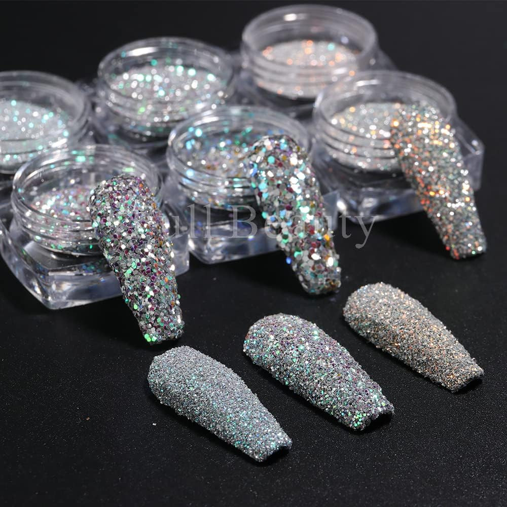 Kit De Unas Acrilicos De Colores Para Maquina Esmalte Falsas Decoracion Brillo