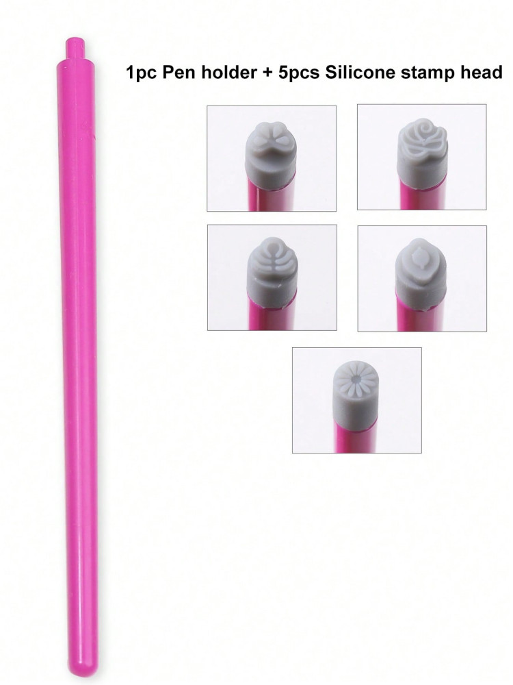 5/10Pcs Set Nail Art Stamp Pen DIY Floral Butterfly Nail Graffiti Nail Dotting T