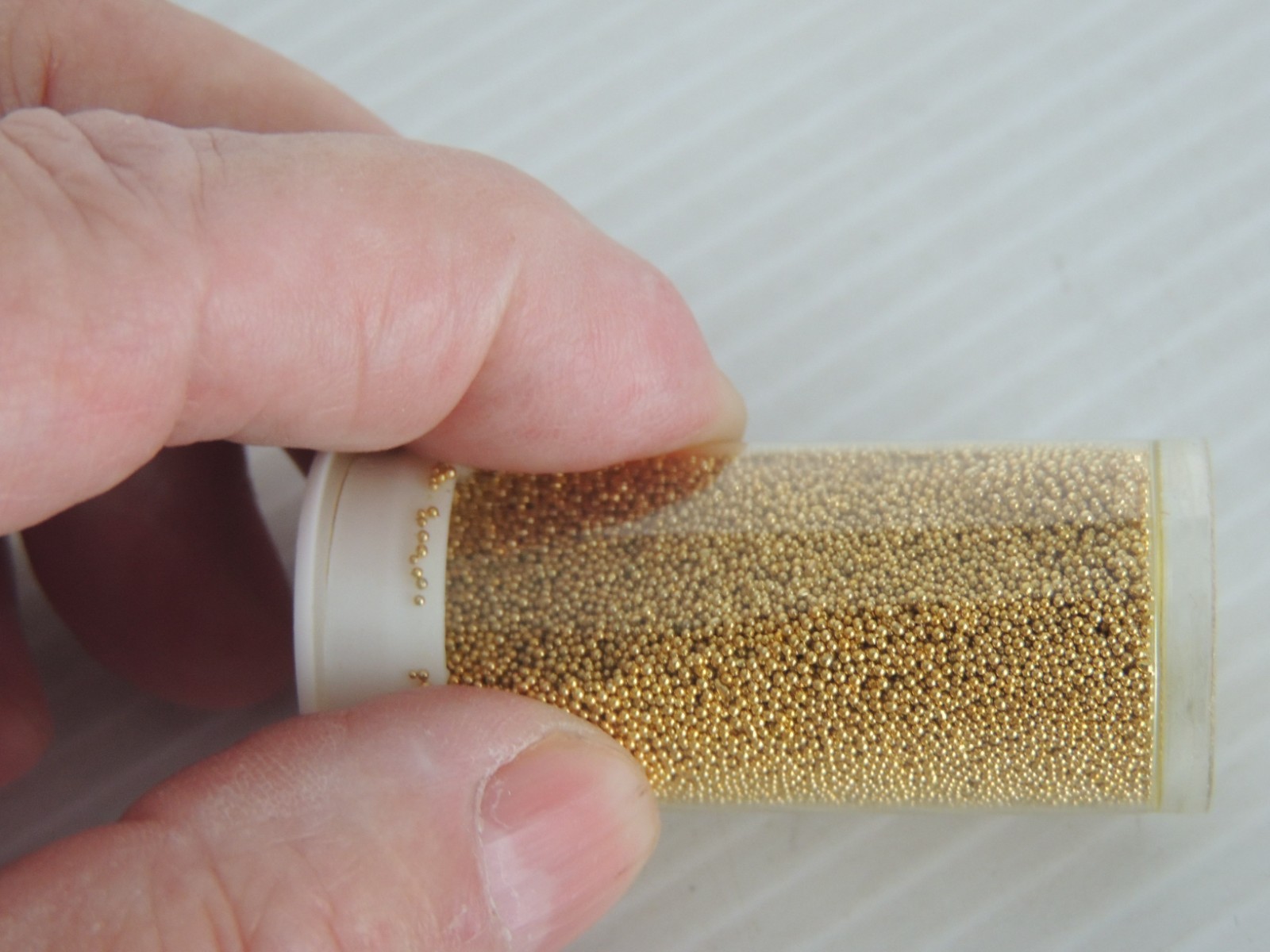 Gold, BRONZE Micro Glass Caviar Bead Bulk Micro No Hole Beads 2″ SMALL PLASTIC