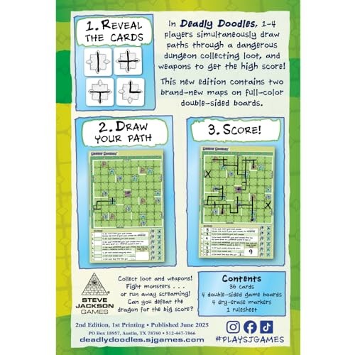 Steve Jackson Games – Deadly 10 inches x 10 x 2 inches, Not Applicable