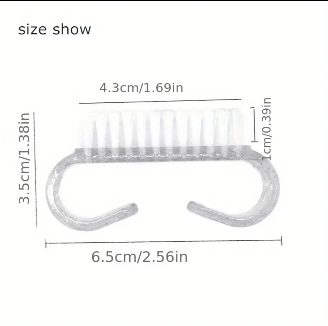 Acrylic Cleaning Brush 10pcs Set Green For Nail And Dust