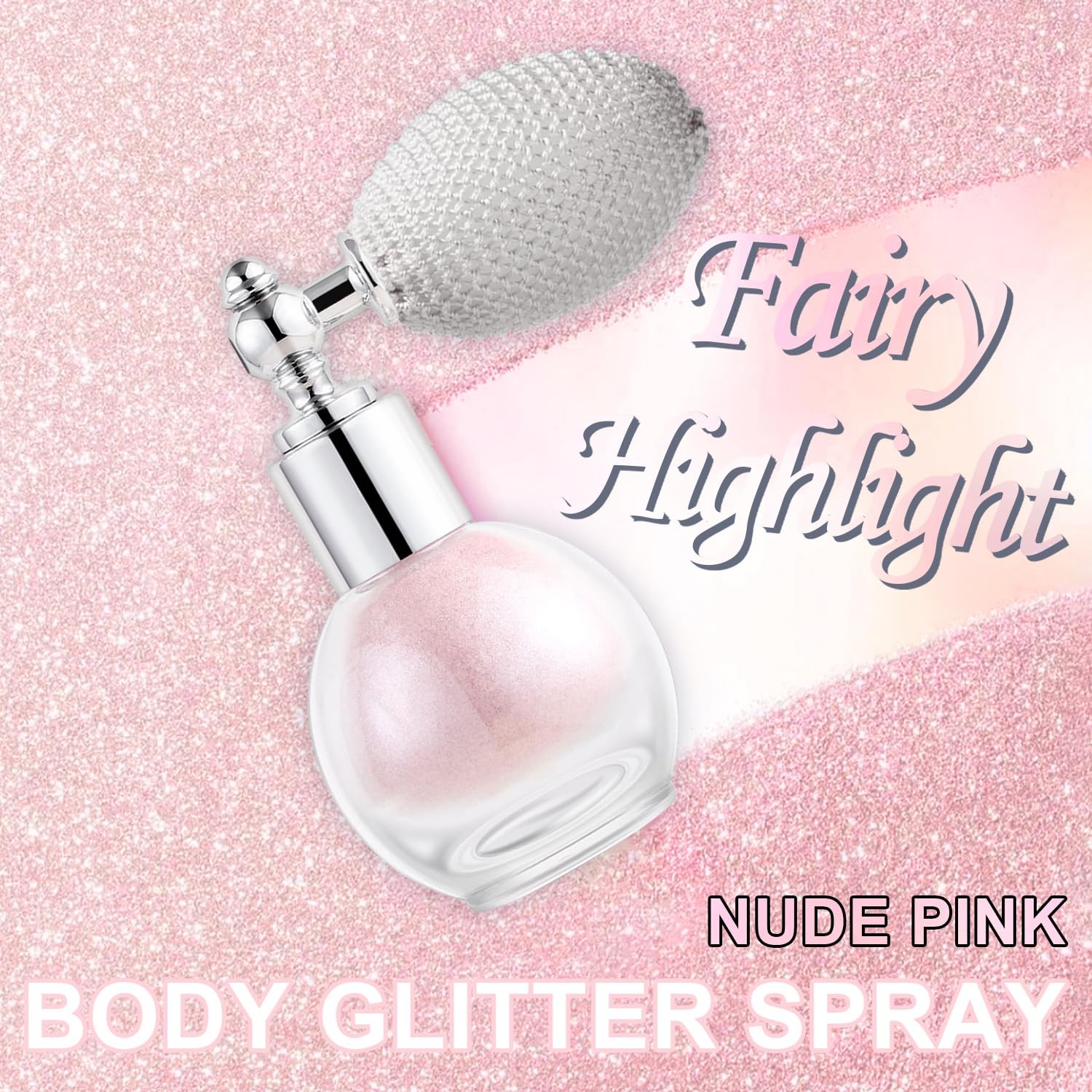 Hair and Body Glitter Spray, Holographic Glitter Highlighter Powder, Face Bod…
