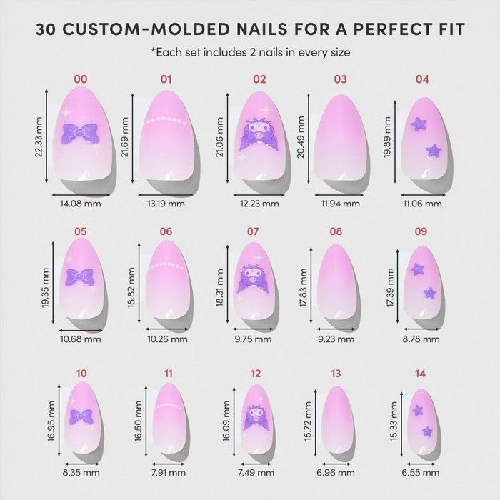 Glamnetic Kuromi Nails