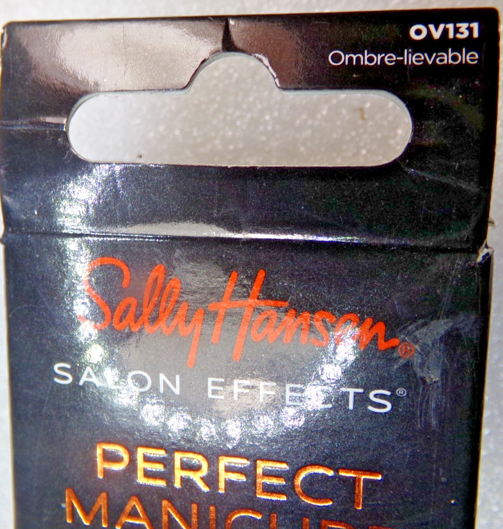 Sally Hansen Nails Medium Nude with White tipped Ombre