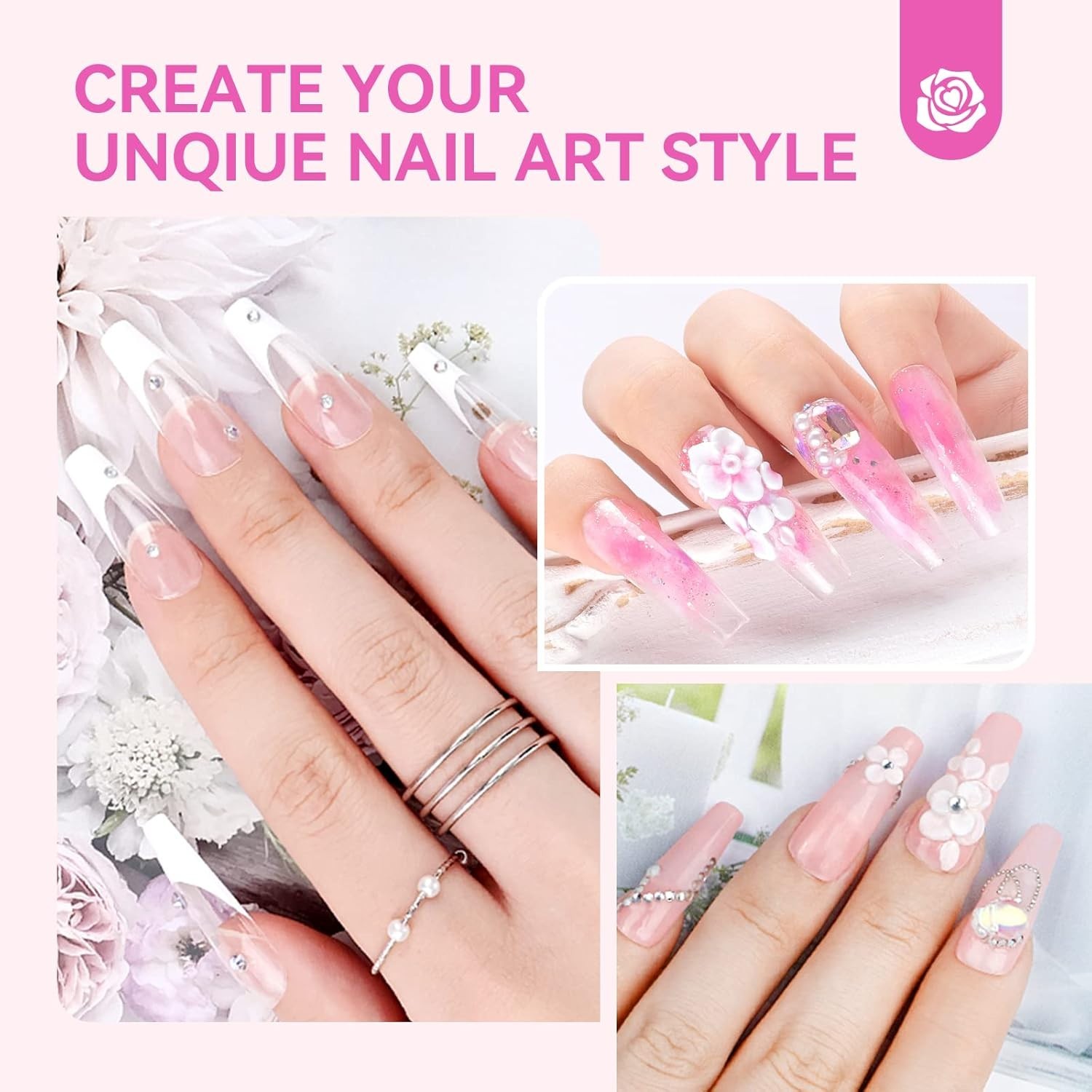 Saviland Acrylic Nail Kit: Complete Drill, UV Light & Tools for Home Nail Art