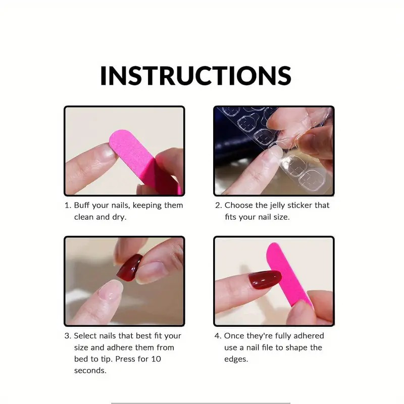 Purple Press on Nails Short Square False Nails Gradient Purple Fake style6