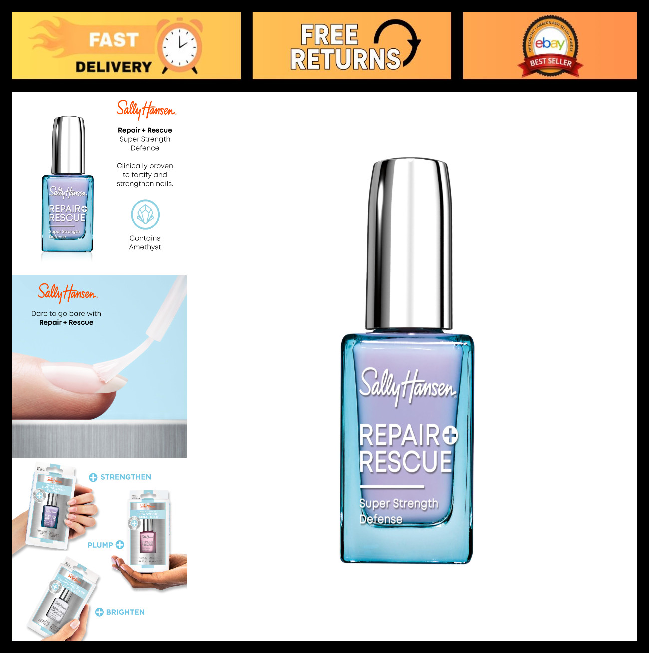 Nail Strengthener Treatment for Weak Nails – Super Strength Repair & Rescue, Fas