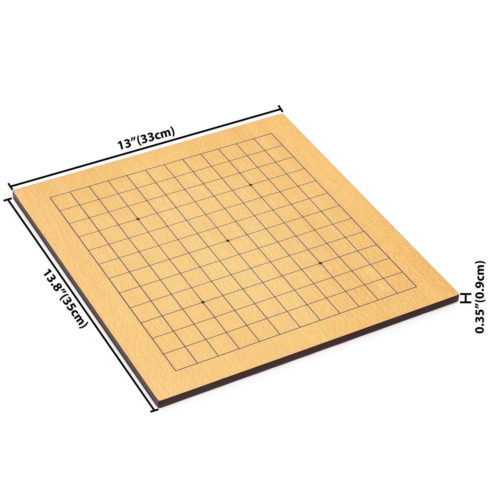 Yellow Mountain Imports Beechwood Veneer 13 x 13 x 0.4 inches, Beige