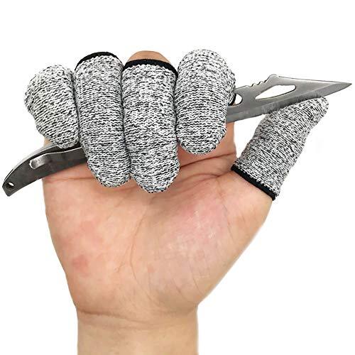 20 Pack Cut Resistant Finger Cots Finger Protectors Sleeves for Garden Kitchen